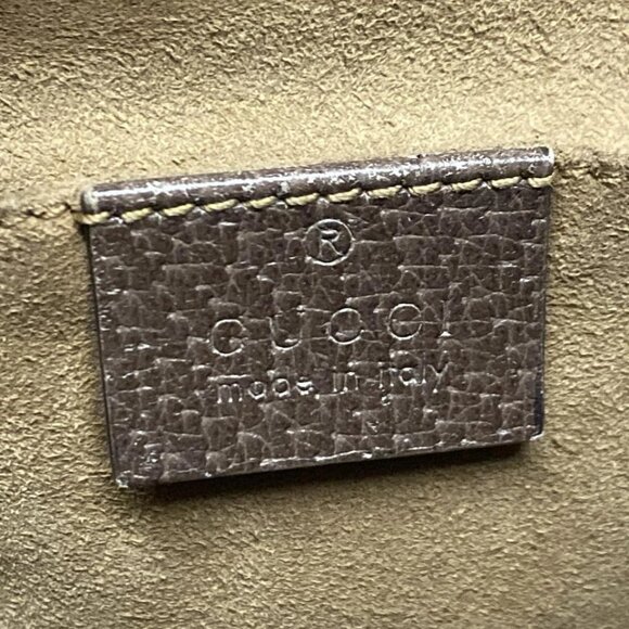 GUCCI Padlock Small/Guccitian Beige Ebony Multi PVC Leather 632-080925 - Picture 14 of 14